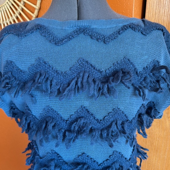 Anthropologie Yellow Bird Fringed Sweater - Picture 5 of 10